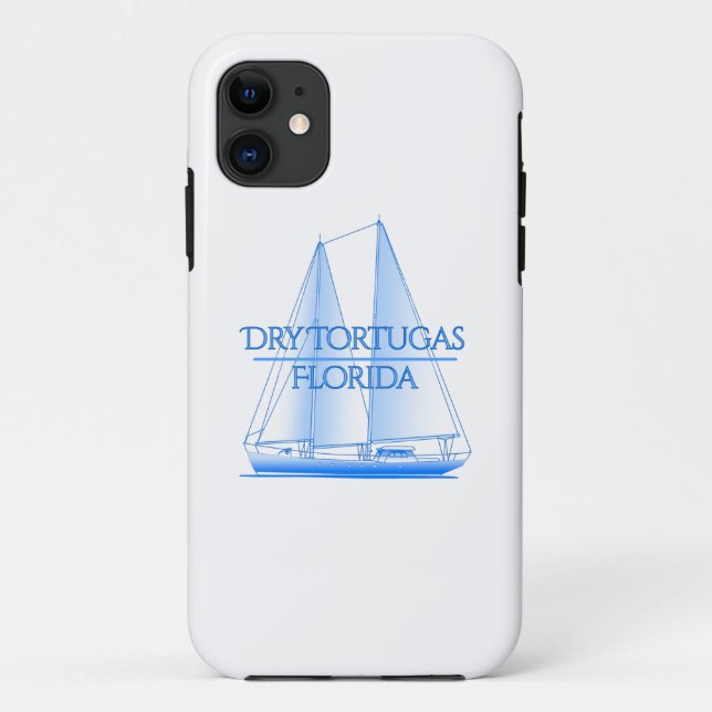 Dry Tortugas Coastal Nautical Sailing Sailor Case-Mate iPhone Case (Back)