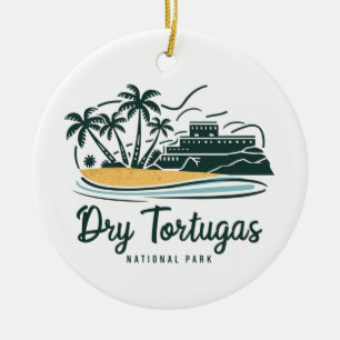 Dry Tortugas National Park Ceramic Tree Decoration