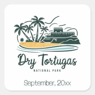 Dry Tortugas National Park Custom Square Sticker