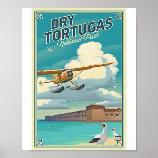 Dry Tortugas National Park Litho Artwork Poster (Front)