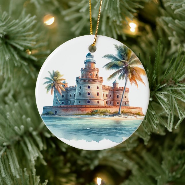 Dry Tortugas National Park Turtle Ceramic Tree Decoration (Tree)