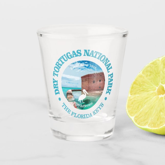Dry Tortugas NP2 Shot Glass (Front)