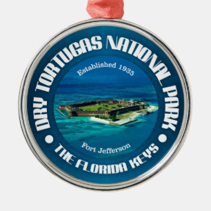 Dry Tortugas NP Metal Tree Decoration