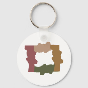 DRY TREE TRUNK by Masanser Pixelat Key Ring