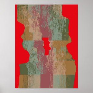 DRY TREE TRUNK by Masanser Pixelat Poster