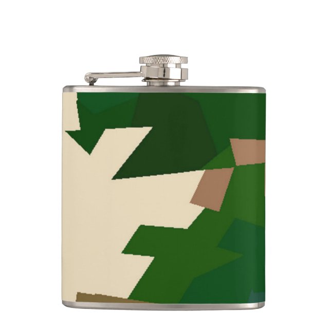 Dry Tundra Camo Hip Flask (Front)
