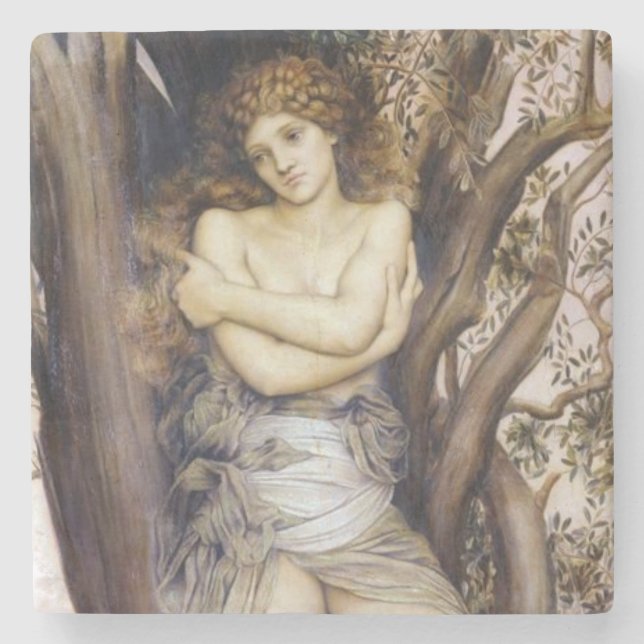 Dryad (Beautiful Tree Nymph) (Greek Myth) Stone Coaster (Front)