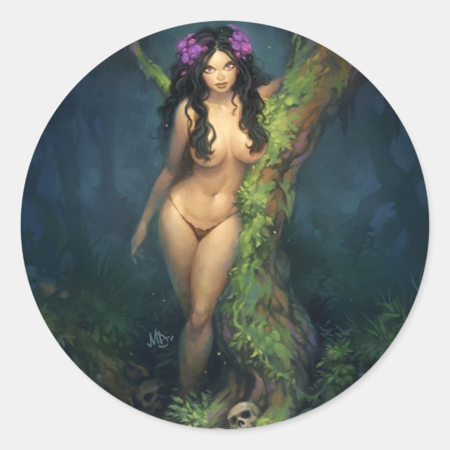 Dryad Classic Round Sticker (Front)