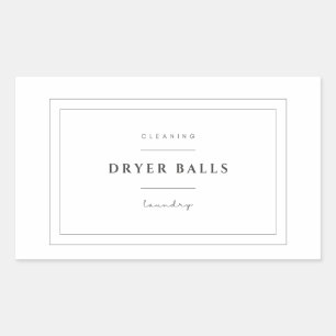 Dryer Ball Laundry Label Stickers