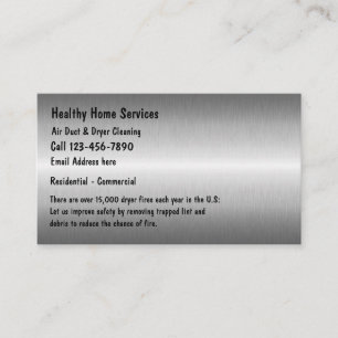 Dryer Vent Cleaning Services Business Card
