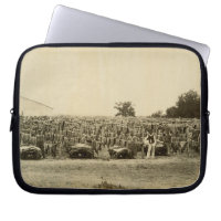 Drying leather, Argentina (albumen print on card)