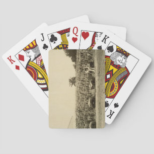 Drying leather, Argentina (albumen print on card) Playing Cards