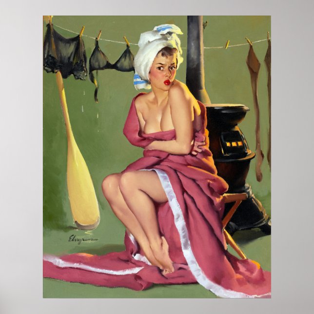 Drying Pin Up Poster (Front)