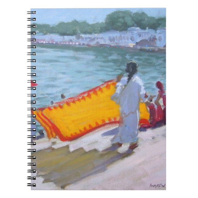 Drying Sari Pushkar Notebook (Front)