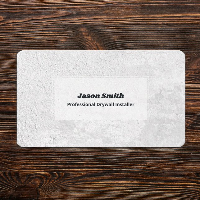 Drywall Installation Business Card (DryWalls)