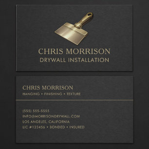 Drywall Installation Professional Business Card