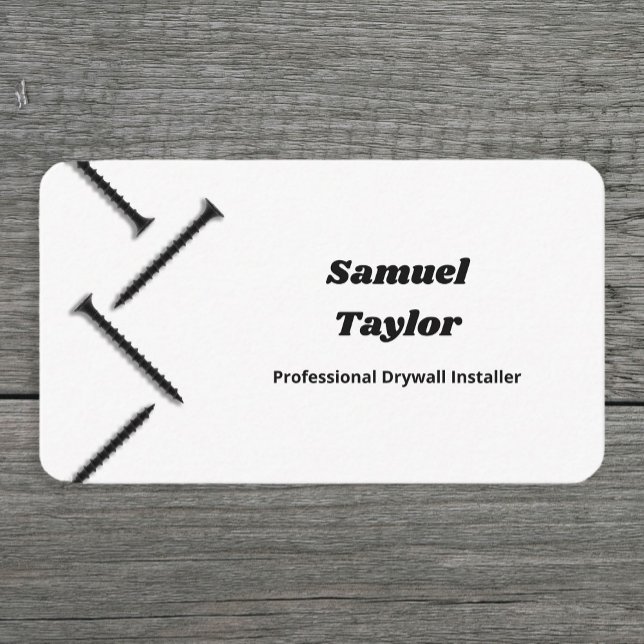 Drywall Installer Business Card (Drywall Installer Business Cards)