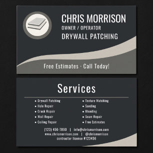 Drywall Patching Professional Business Card