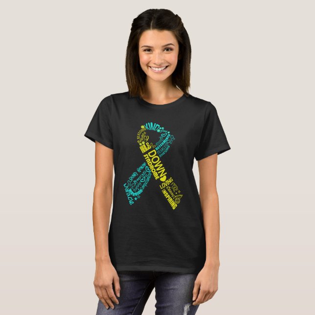 DS Awareness T-shirt Down Syndrome (Front Full)