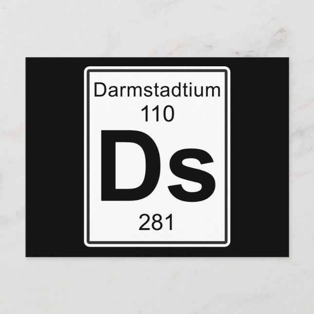 Ds - Darmstadtium Postcard (Front)