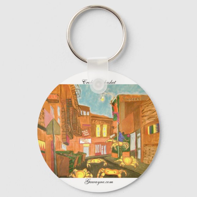 DSC00814 Crabs in a Basket Key Ring (Front)