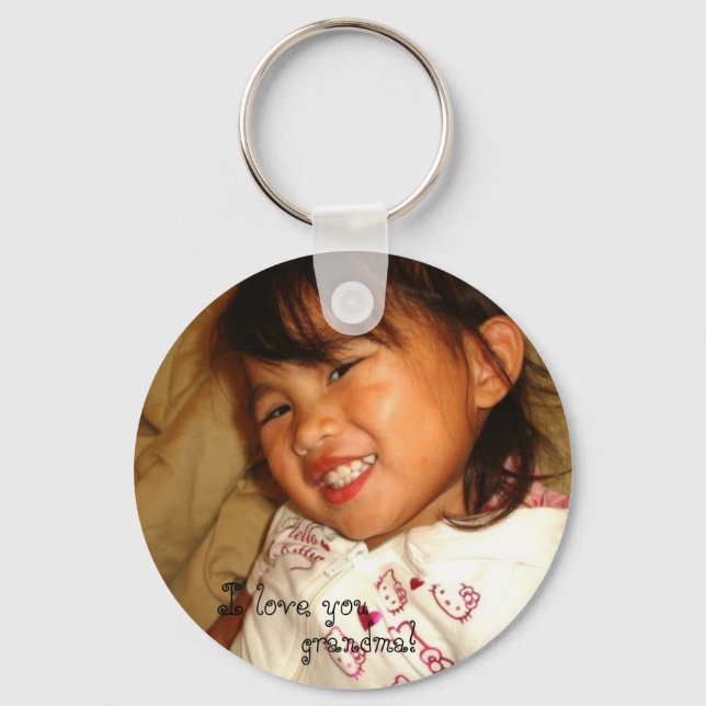 DSC01317, I love you, big one! Key Ring (Front)