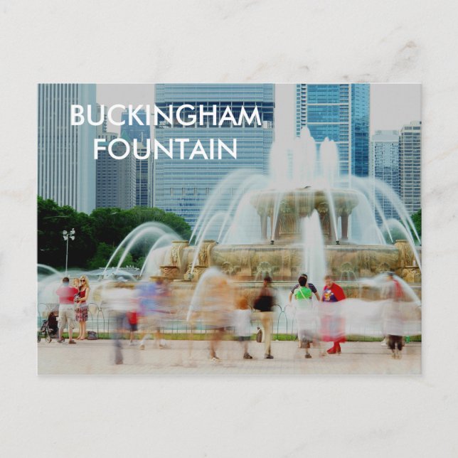 DSC04557, BUCKINGHAM FOUNTAIN POSTCARD (Front)