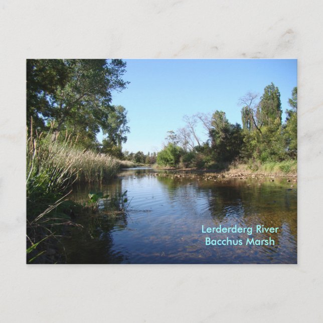 DSC04673, Lerderderg River, Bacchus Marsh Postcard (Front)