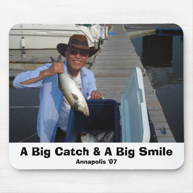 DSCN1535, A Big Catch & A Big Smile, Annapolis '07 Mouse Pad (Front)
