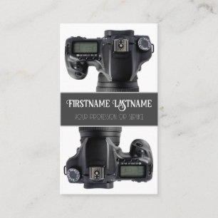 DSLR Camera lens for Photographers Videographers Business Card