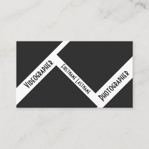 DSLR Camera lenses for Photographers Videographers Business Card