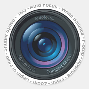 DSLR Feature Classic Round Sticker