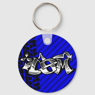 DSM Eclipse Talon 4g63 Blue Keychain
