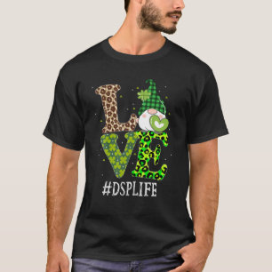 DSP Direct Support Staff Love St Patricks Day Gnom T-Shirt