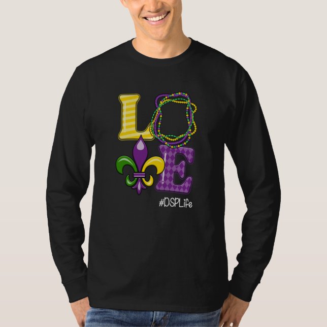 DSP Nurse Mardi Gras Leopard Festival Party T-Shirt (Front)