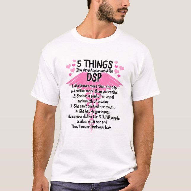 DSP Nurse Things You Should Know Nurses Week Nursi T-Shirt (Front)