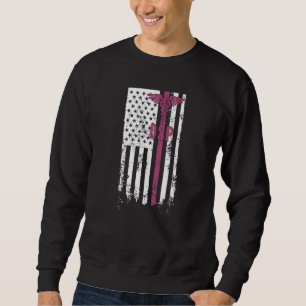 DSP US Flag Direct Support Professional Week  1 Sweatshirt