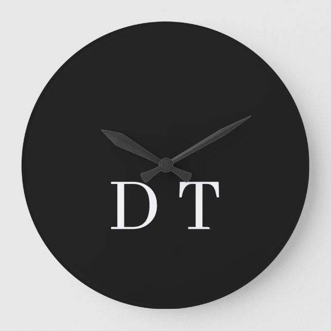 DT Initials Lighter – The Premium Gift Edition Large Clock (Front)