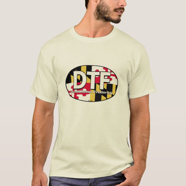 DTF Downtown Frederick Maryland Flag Shirt (Front)