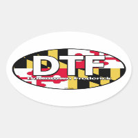 DTF Maryland Flag Decal