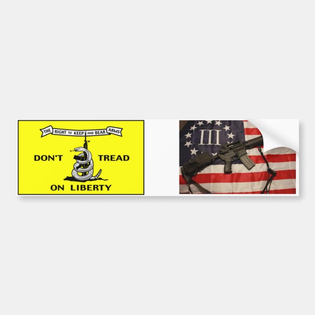 DTOL and III% Bumper Sticker (Front)