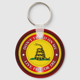 DTOM - Live Free or Die 2 (red) Key Ring