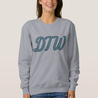 DTW Detroit Airport Code – Michigan Travel Gift Sweatshirt