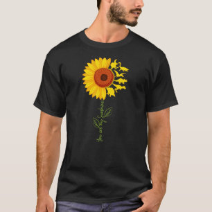 Du bist mein Sonnenschein Sunflower Dinosaur T-Rex T-Shirt
