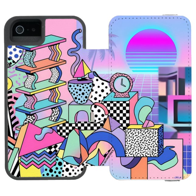 Du Pasquier Geometrics Revisited Incipio iPhone Wallet Case (Folio Open)