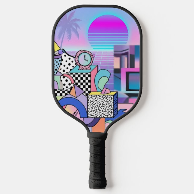 Du Pasquier Geometrics Revisited Pickleball Paddle (Front)