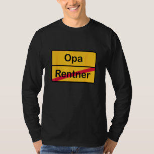 Du wirst Opa   Place Sign Renter  Grandpa T-Shirt
