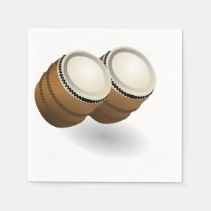 Dual Bongos Paper Napkins