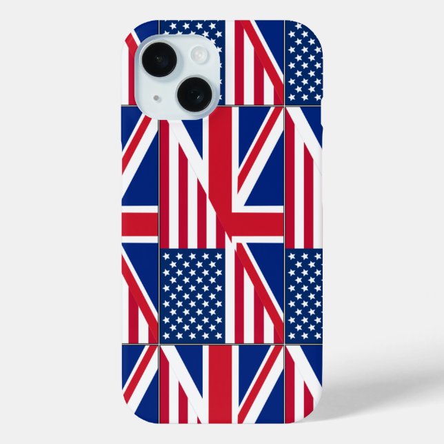 Dual Citizen American & British Flag Case-Mate iPh Case-Mate iPhone Case (Back)