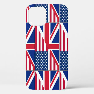 Dual Citizen American & British Flag iPhone 12 Case
